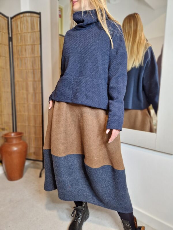 SPÓDNICA BOMBOWA SZEFOWA PIASEK I MORZE - obrazek 3