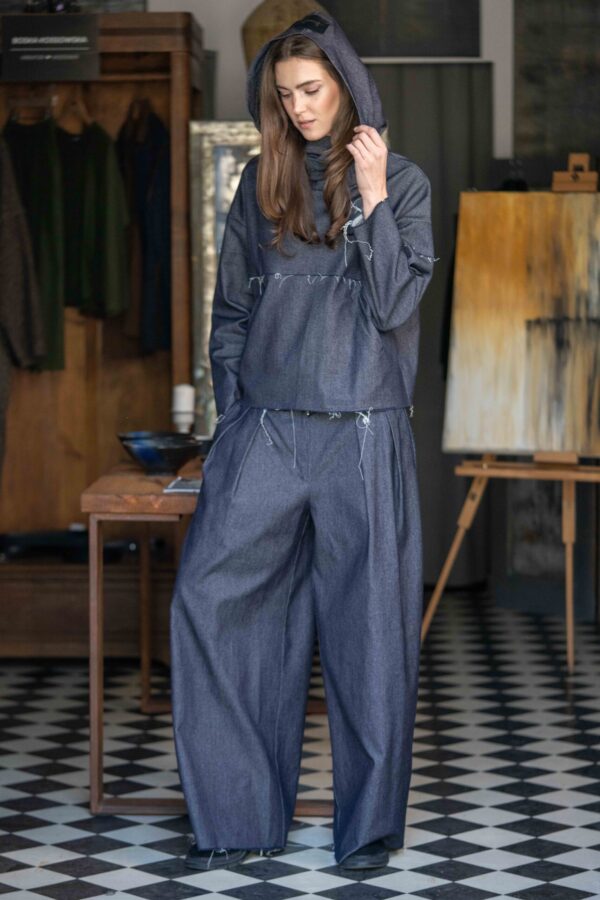 SPODNIE CZADERKI JEANS - obrazek 4