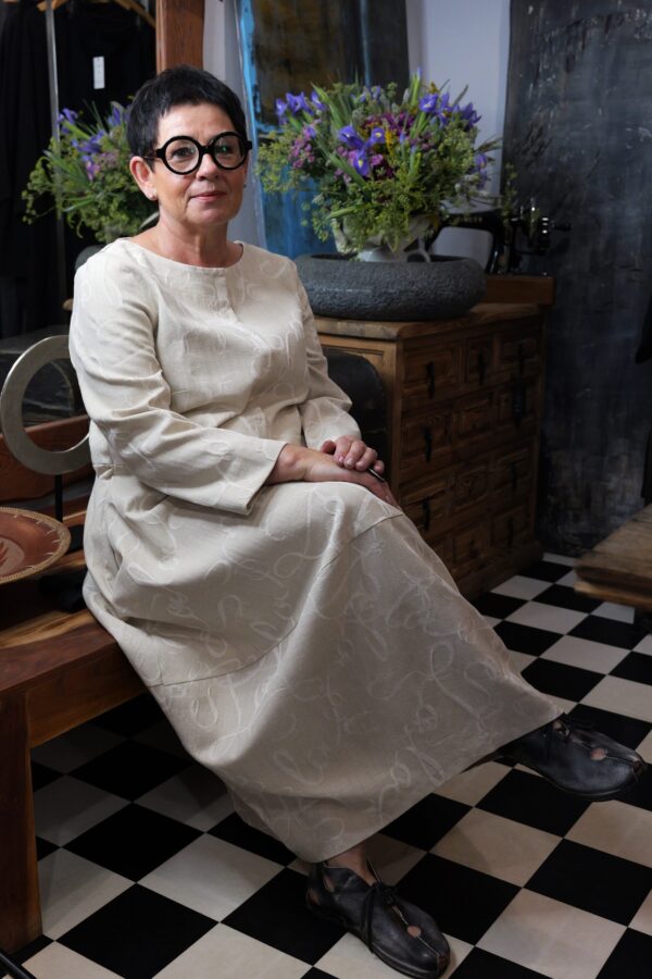 Lola – sukienka młynarka bombka we wzory - obrazek 7