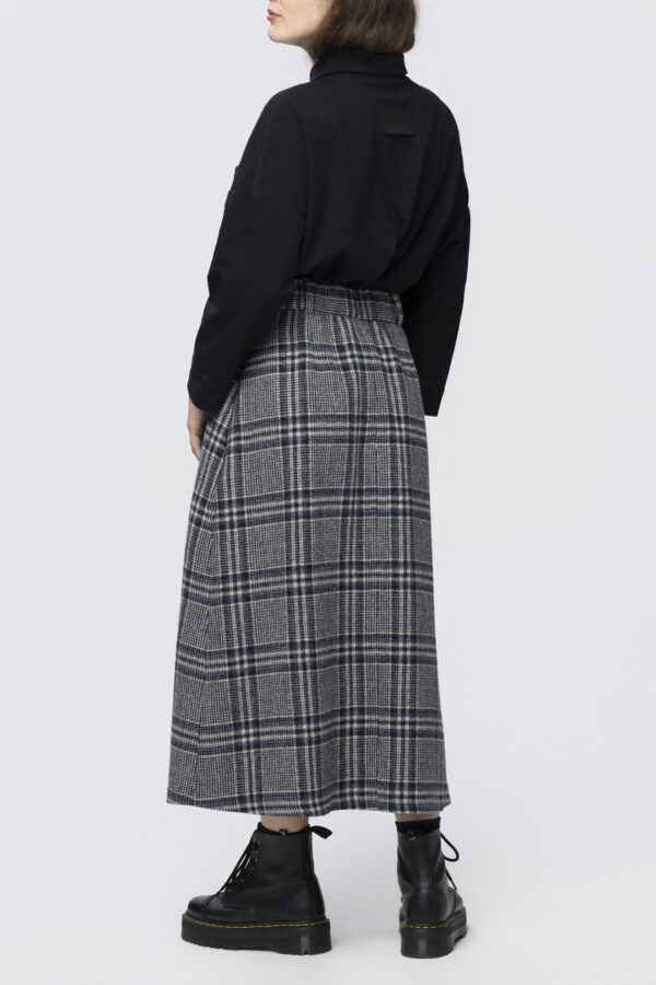 Krata Artystyczna - wełniana spódnica w kratę - obrazek 2