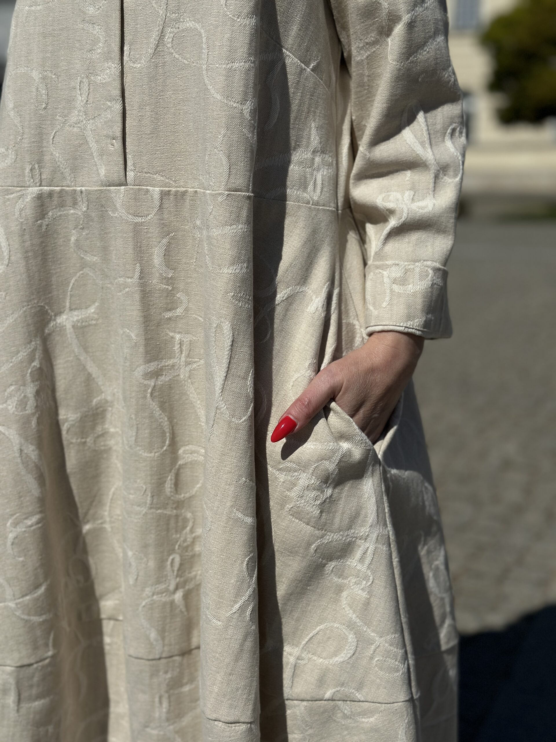 Lola – sukienka młynarka bombka we wzory - obrazek 3