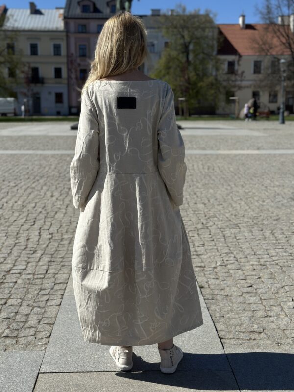 Lola – sukienka młynarka bombka we wzory - obrazek 2