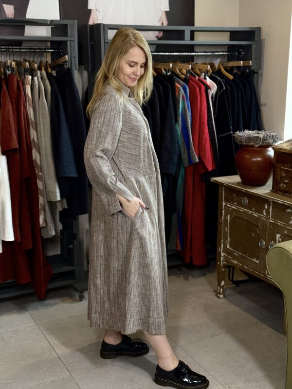 Szlachetna Jodełka - bawełniana sukienka - obrazek 4