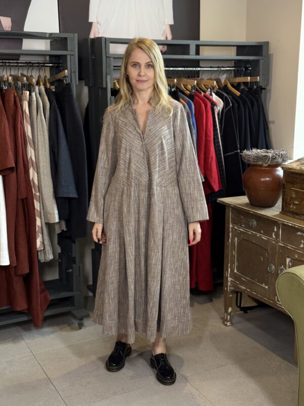 Szlachetna Jodełka - bawełniana sukienka - obrazek 2