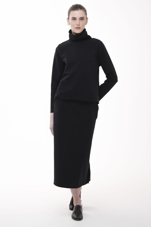 FALDA – bawełniana bluza z mini pliską - obrazek 4