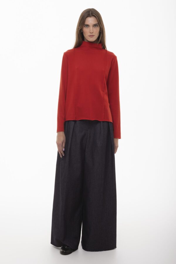 Element - wełniany czerwony sweter golf - obrazek 3