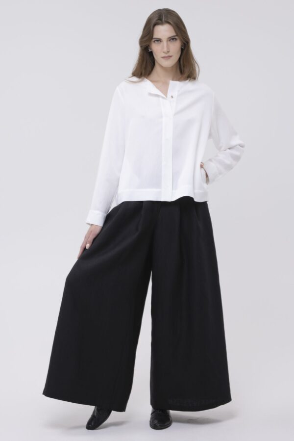 ŁUNA - biała bawełniana koszula - obrazek 2