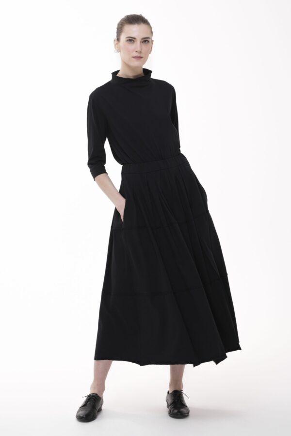 LIRA- czarny bawełniany półgolf - obrazek 3