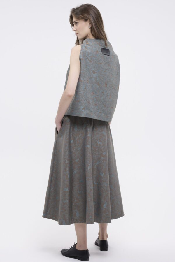 BAJECZNA - spódnica żakardowa z kieszeniami - obrazek 2