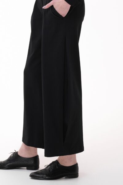 KONTURY - bawełniane spodnie z bocznymi kontrafałdami