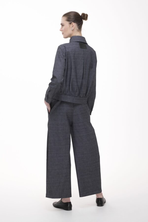 KONTURY JEANS - spodnie z bocznymi kontrafałdami - obrazek 5