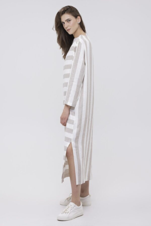 KADR - minimalistyczna sukienka lniana - obrazek 3