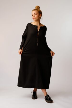 Moda Autorska Slow Fashion BezAle - bezale sukienka subtelna harmonia C scaled 1