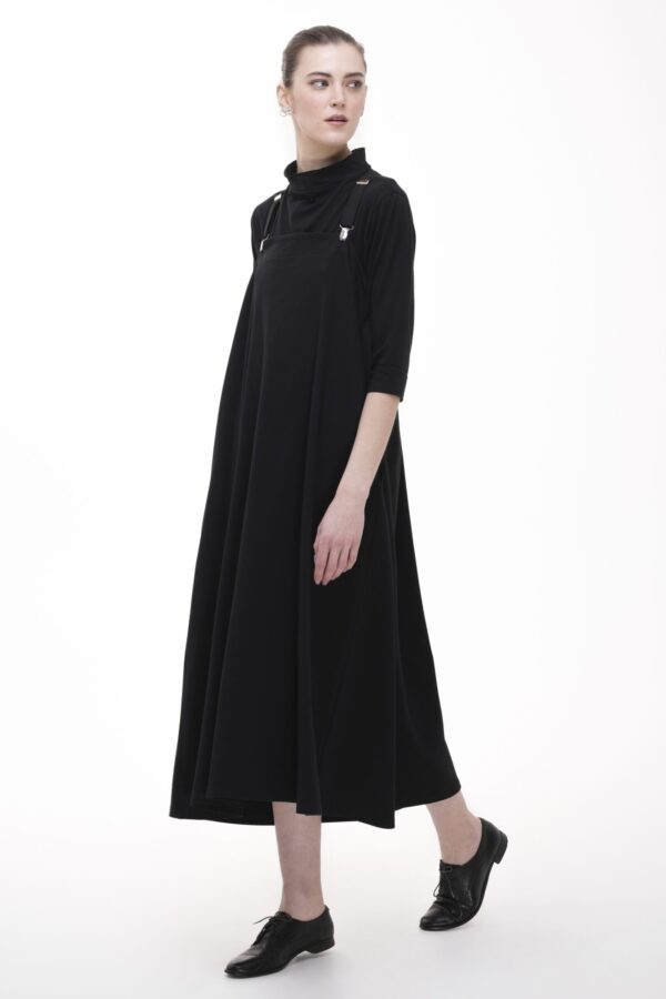 WYPEŁNIJ PRZESTRZEŃ - bawełniana sukienka z szelkami - obrazek 4