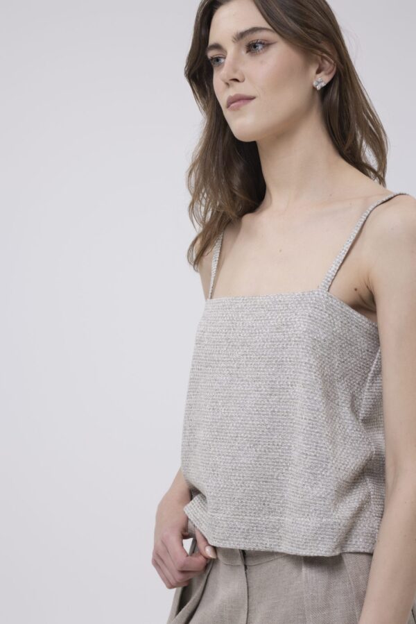 BAZA - krótki top na ramiączkach - obrazek 2