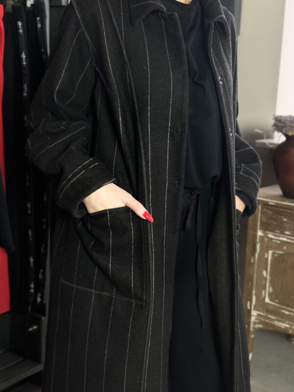 płaszcz MEDAL - dwustronny płaszcz wełniany z kieszeniami - obrazek 5