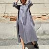 Odzież BezAle - sukienka ascetka grafit 3