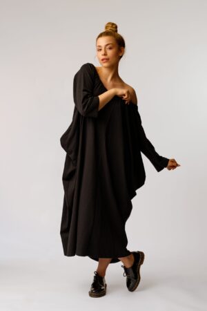 Moda Autorska Slow Fashion BezAle - sukienka bezale hiszpanka A scaled 1