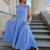 Odzież BezAle - sukienka skolowana blue 4